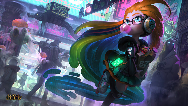 Girl with Glasses Blowing Bubble