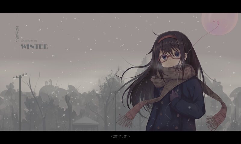 Girl with Glasses in Snow