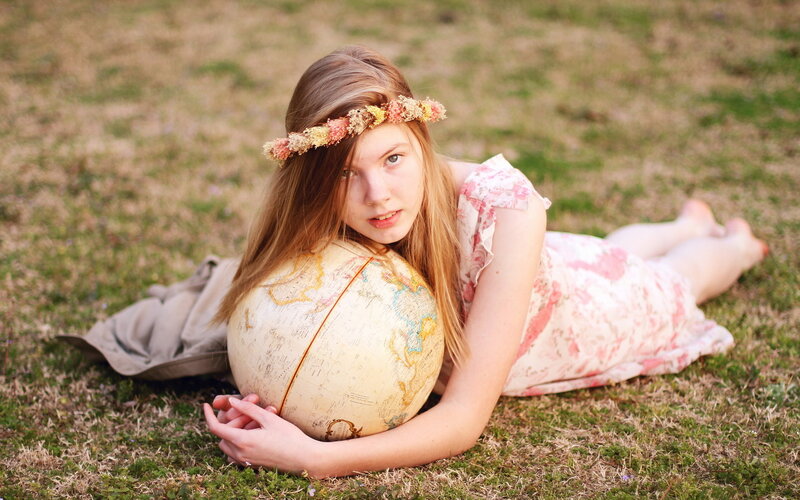 Girl with Globe