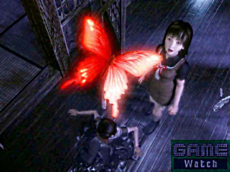 Girl with Glowing Butterfly — Red