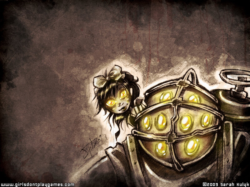 girl with glowing eyes and helmet