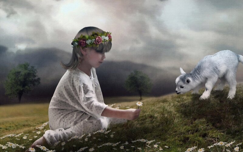 Girl with Goat