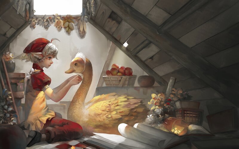 Girl with Goose