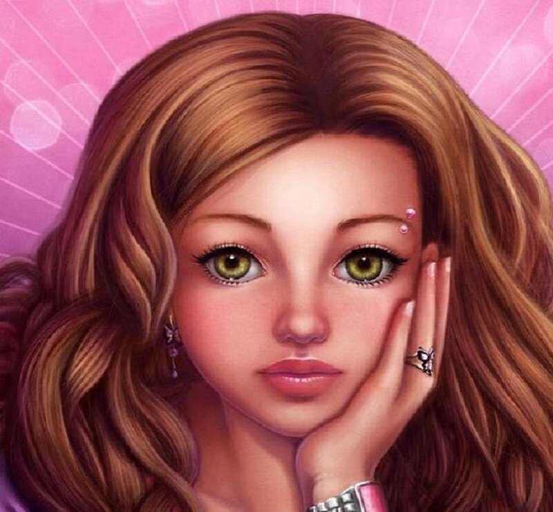 girl with green eyes