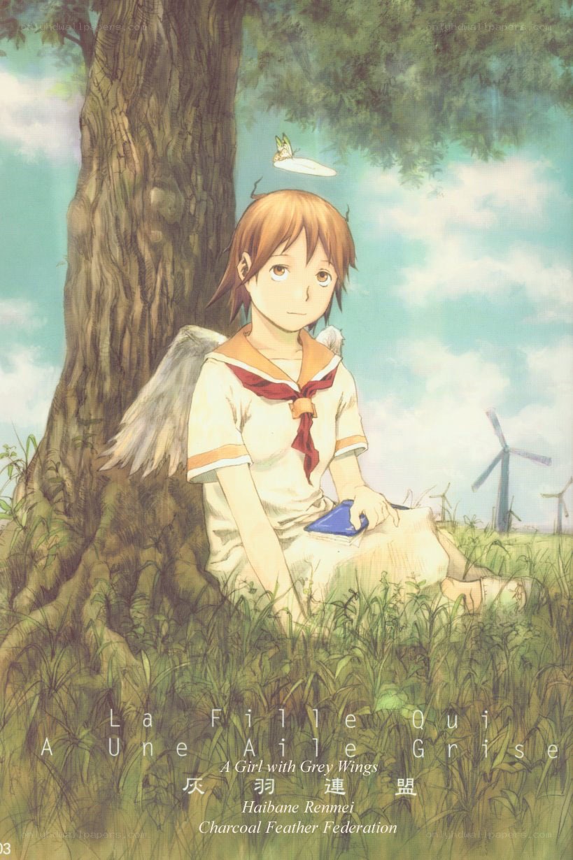 Girl with Grey Wings