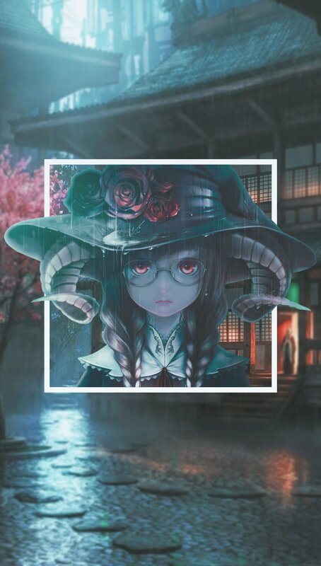 Girl with Horns and Hat
