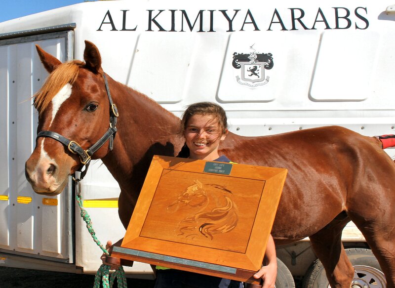 Girl with Horse and Trophy