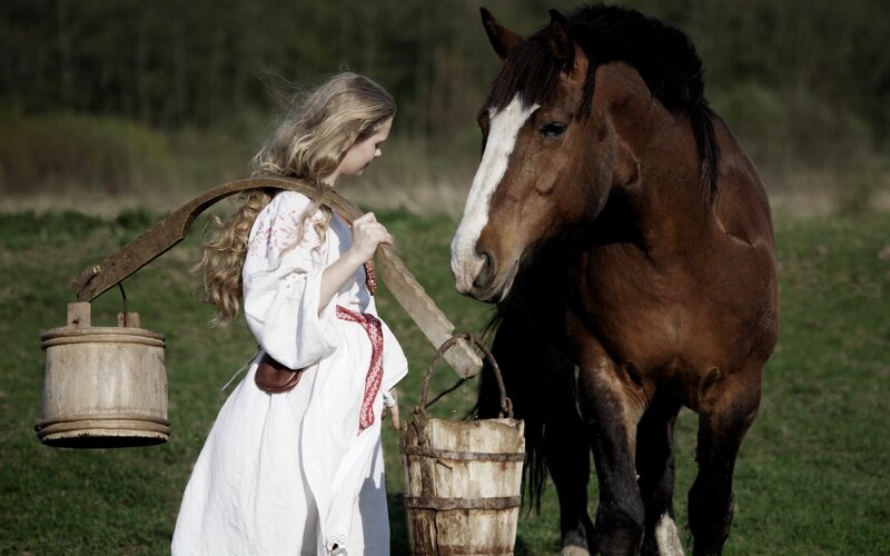 Girl with Horse