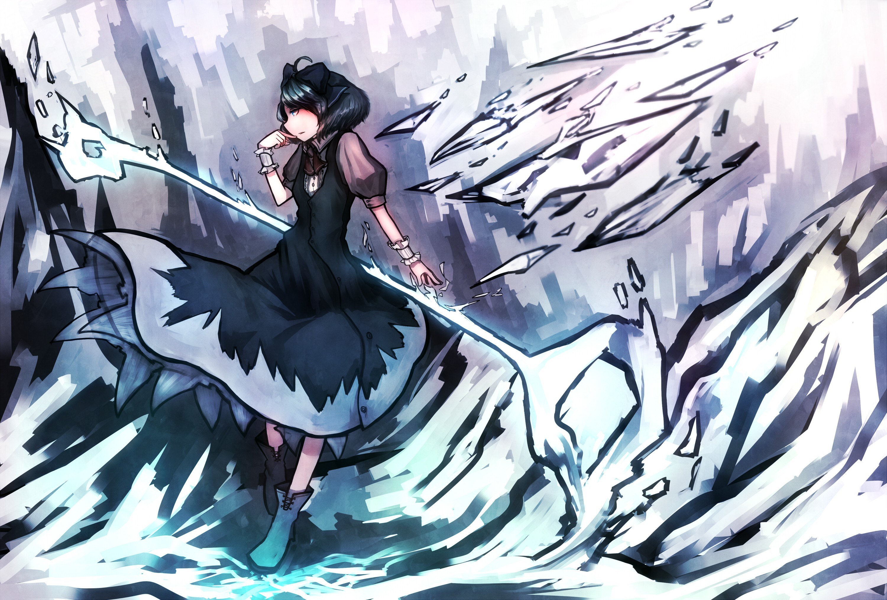 girl with ice powers