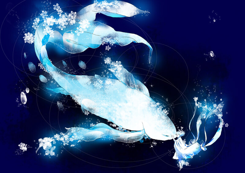 Girl with Koi Fish