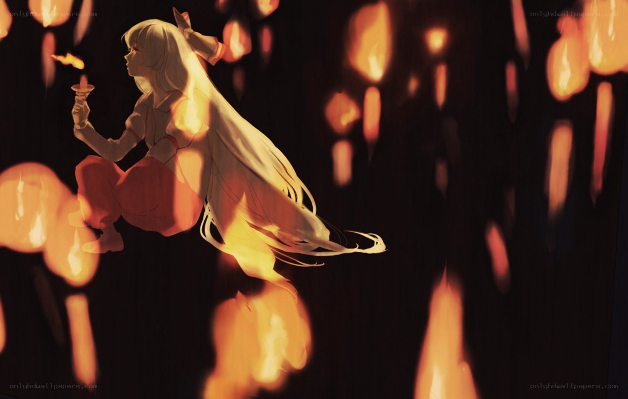 girl with lantern in dark