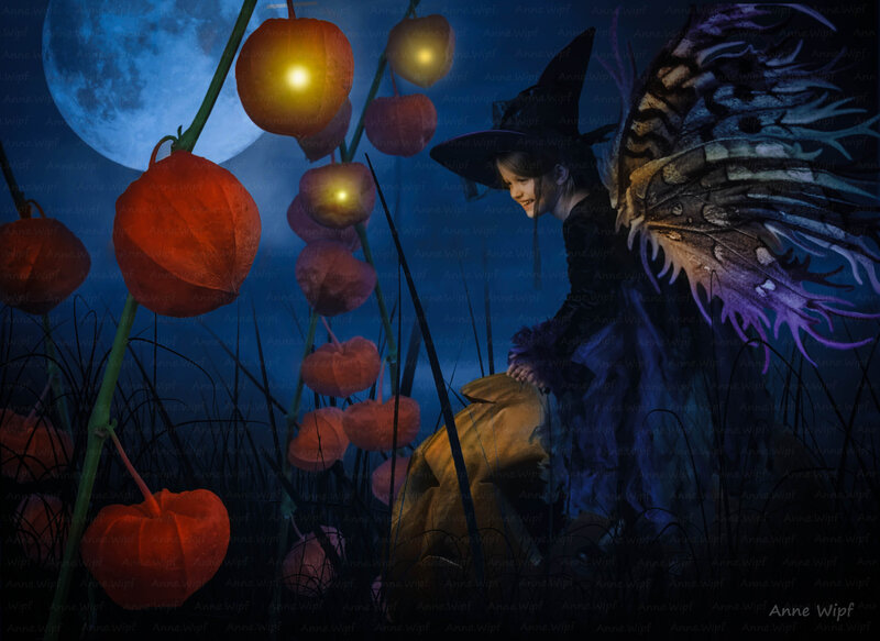 Girl with Lanterns