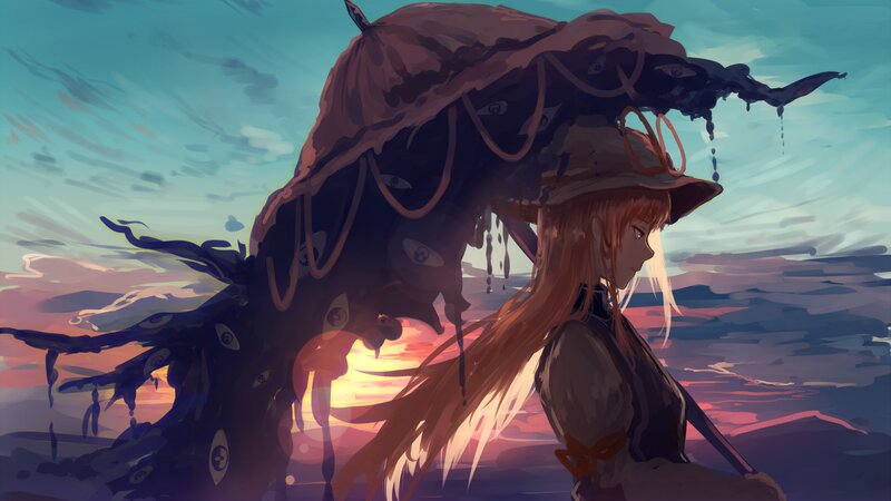 Girl with Large Creature