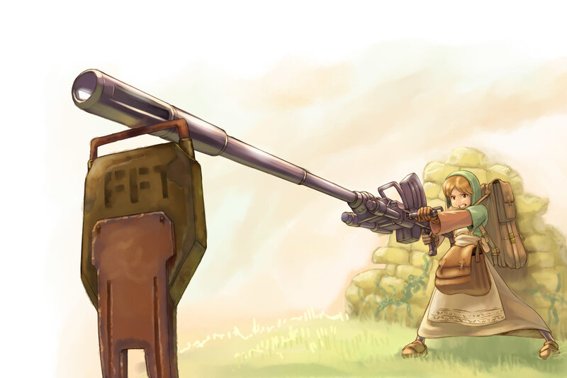 Girl with Large Gun