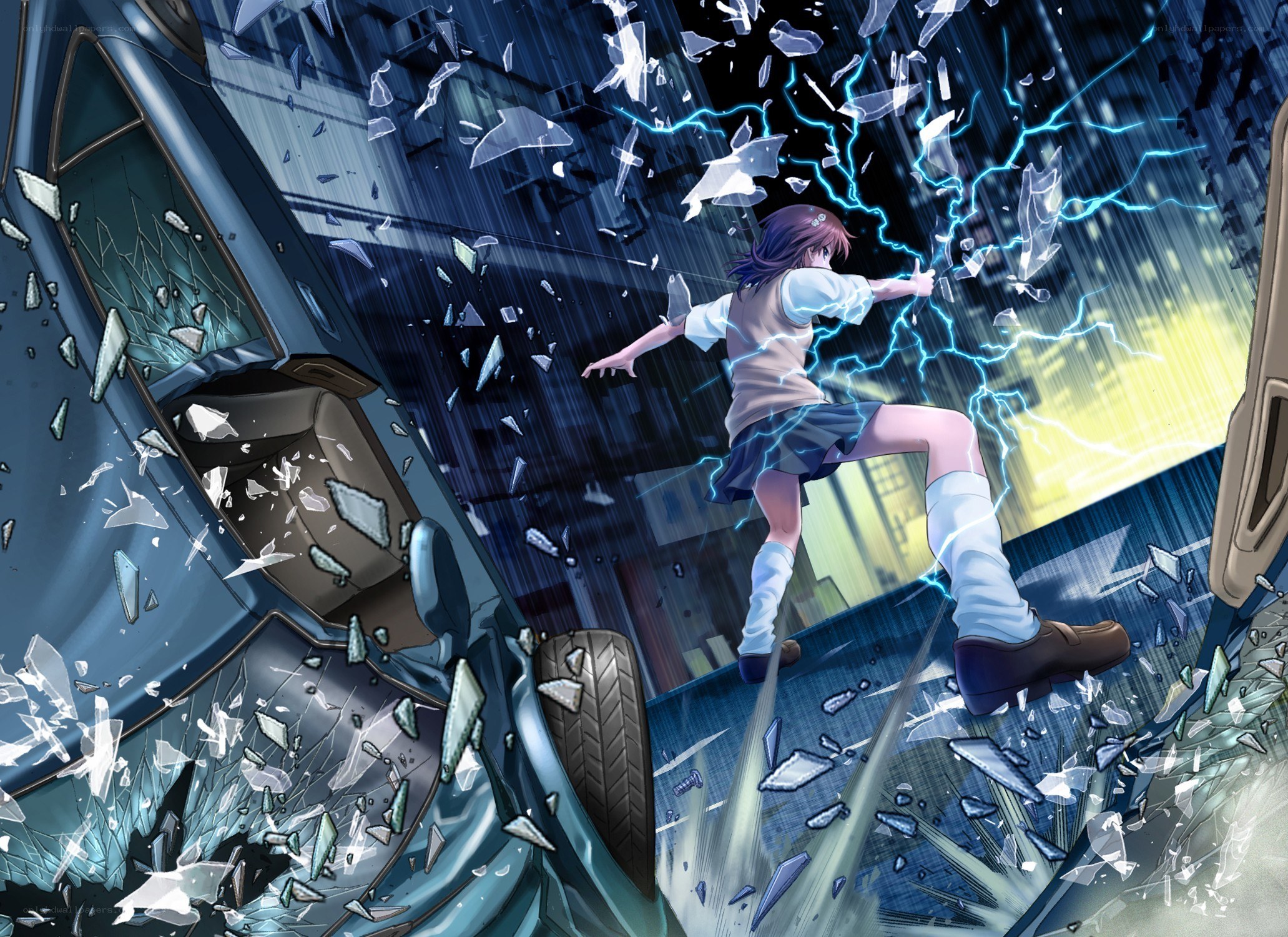 Girl with lightning powers