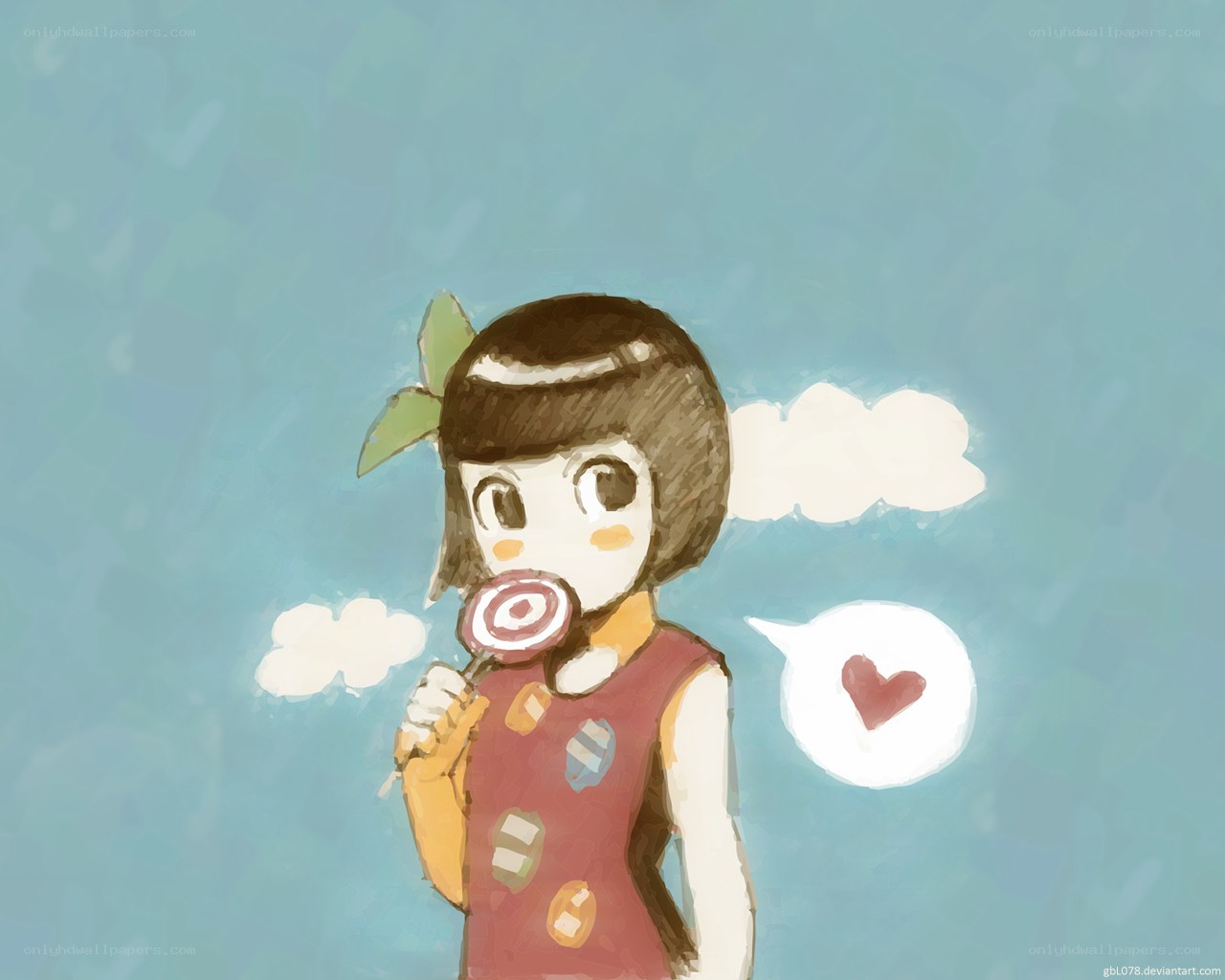 girl with lollipop