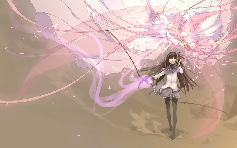 Girl with Long Dark Hair — Pink