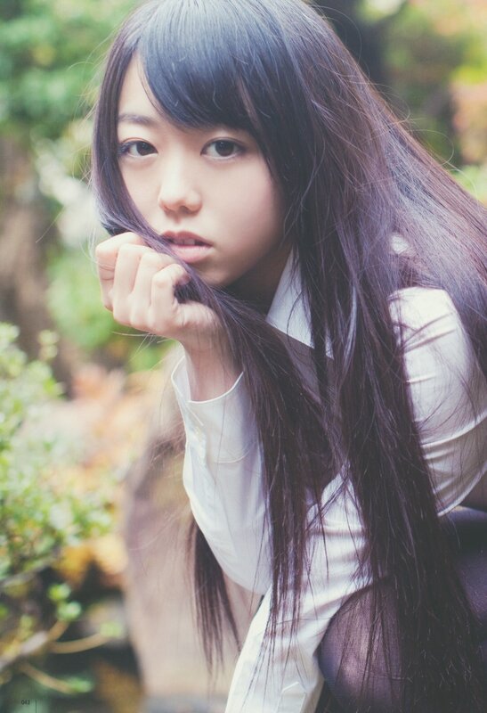 girl with long dark hair
