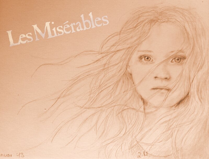 Girl with Long Hair — Brown, Dramatic