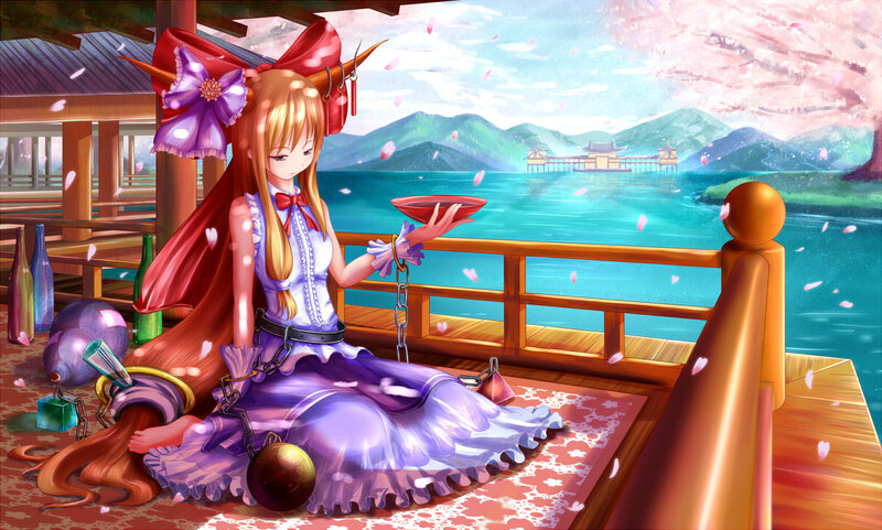 Girl with Long Hair — Purple