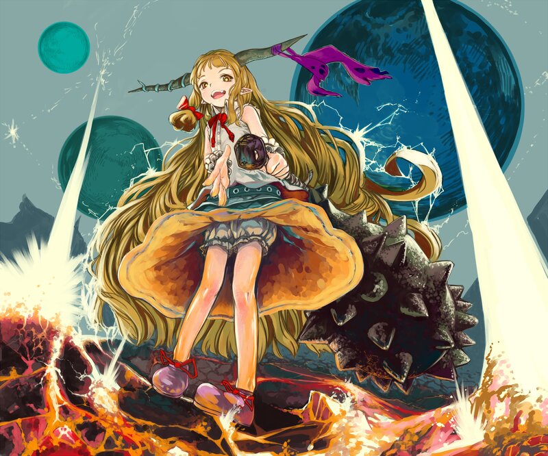 Girl with Long Hair — Yellow