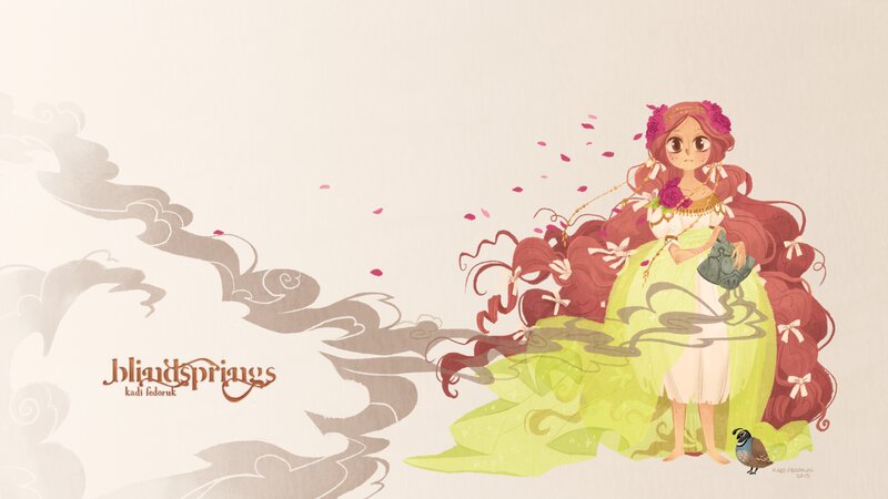 Girl with Long Red Hair