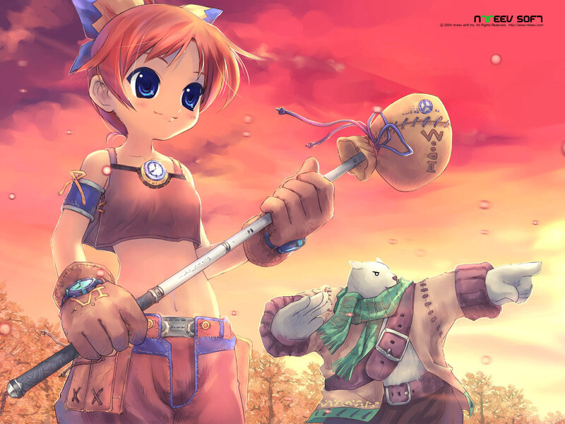 Girl with Mace and Fox