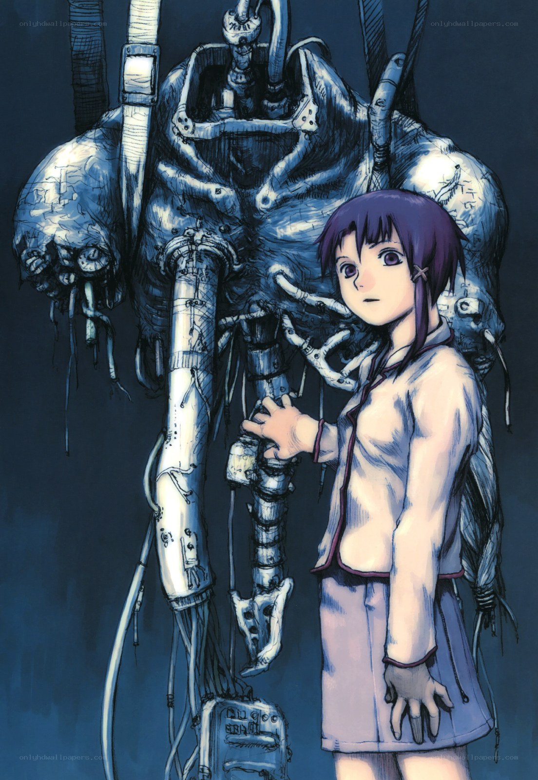 girl with mechanical creature