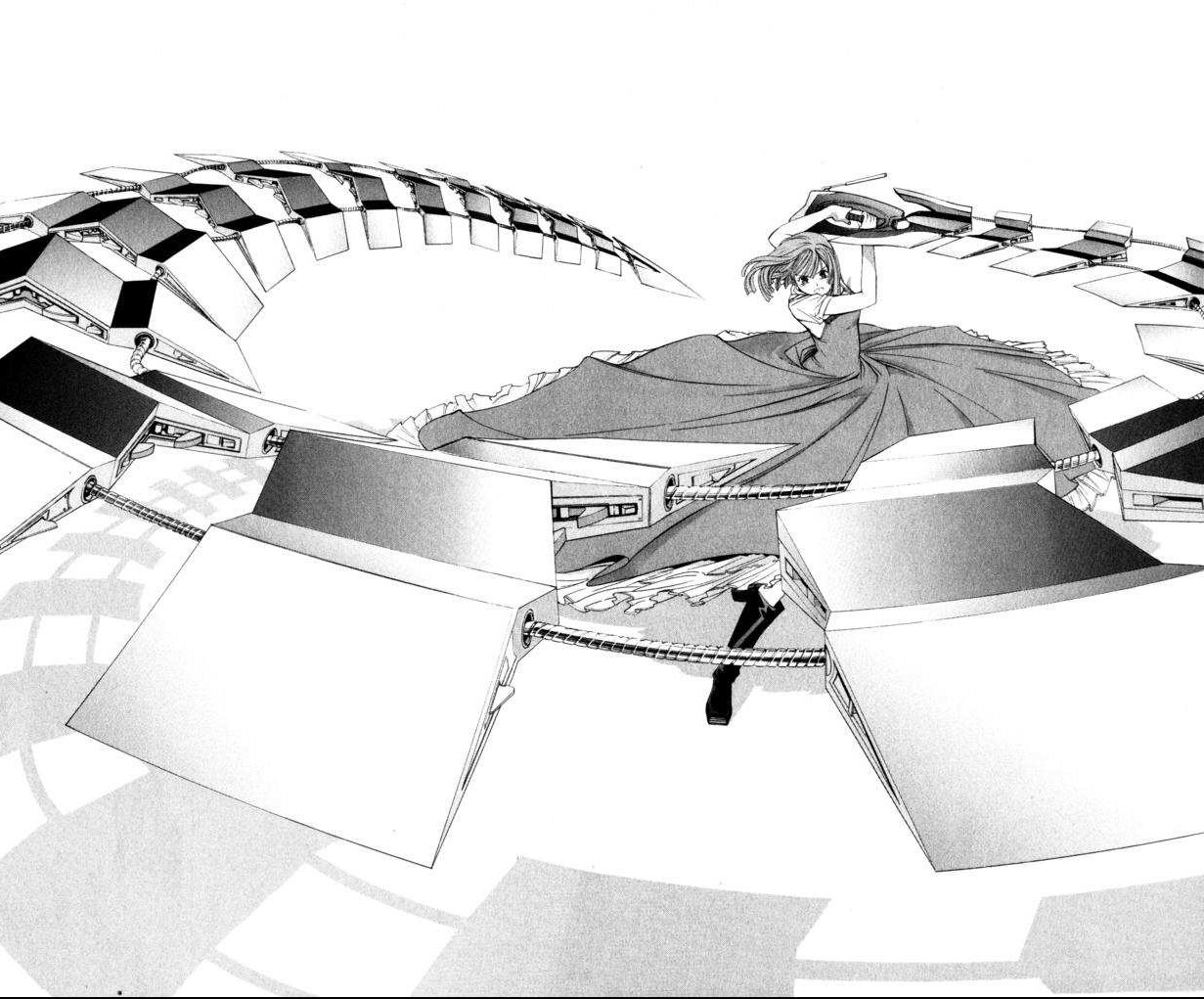 girl with mechanical dragon