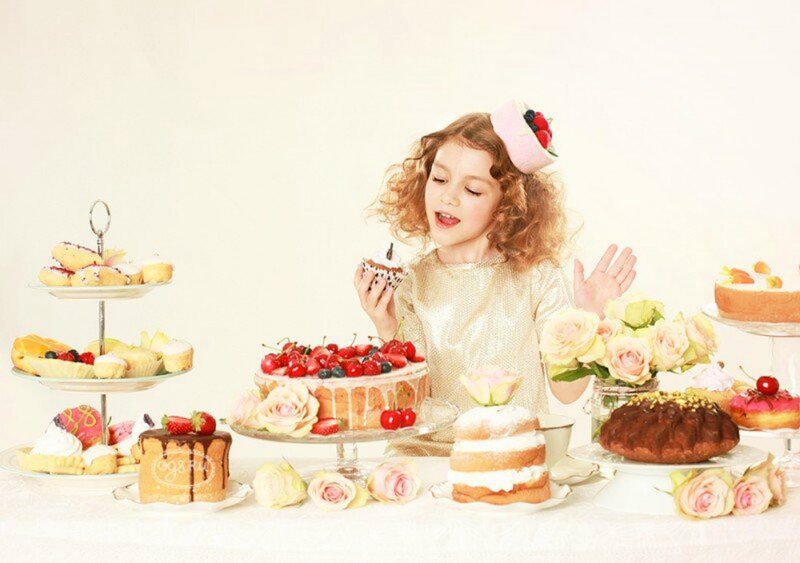 Girl with Pastries