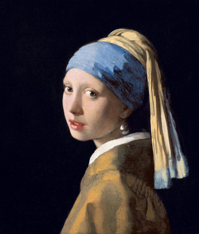 Girl with Pearl Earring — Blue, Dramatic