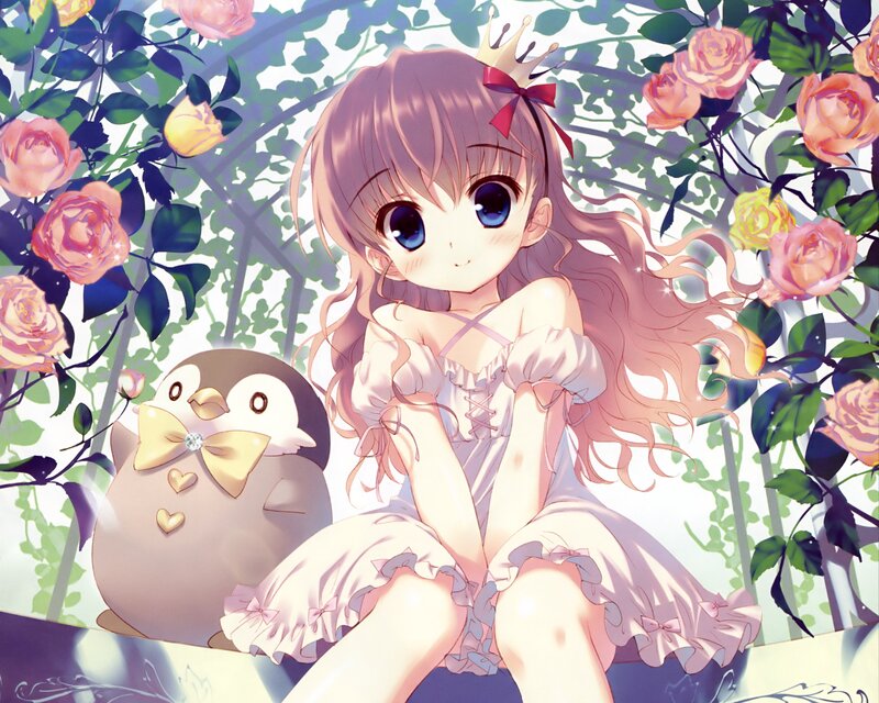 Girl with Penguin