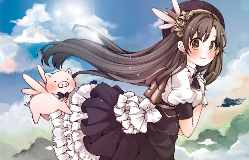 Girl with Pig Companion