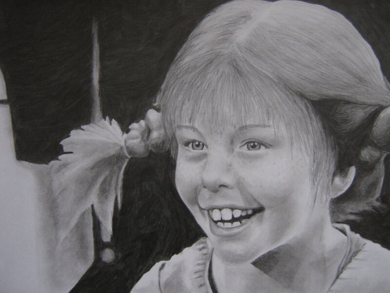 Girl with Pigtails — Black
