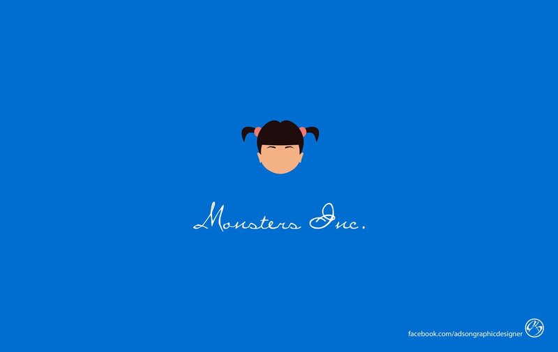 Girl with Pigtails — Blue