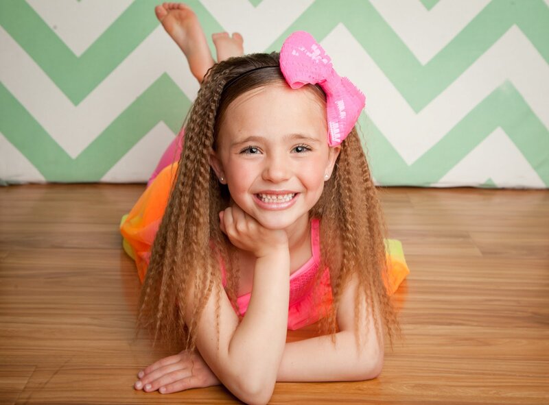 Girl with Pink Bow