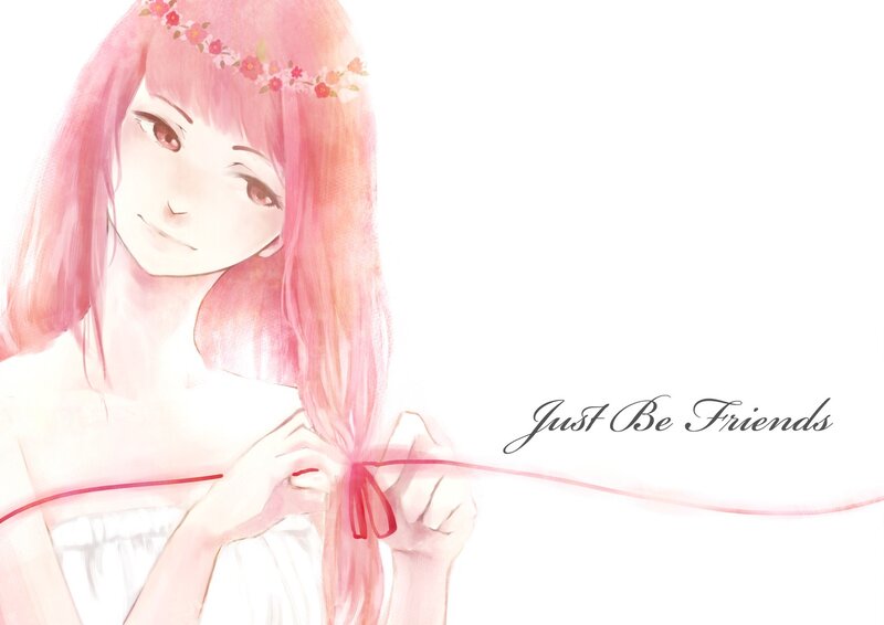 girl with pink hair and flower crown