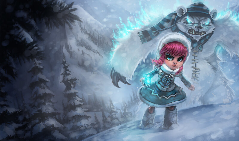Girl with Pink Hair — Blue