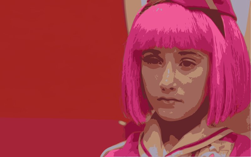 Girl with Pink Hair — Dramatic