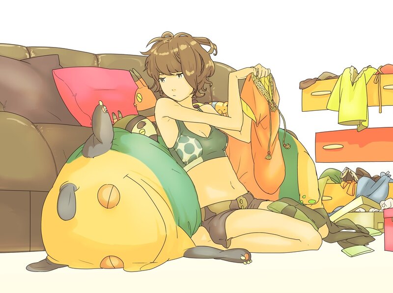 Girl with Plush Toy