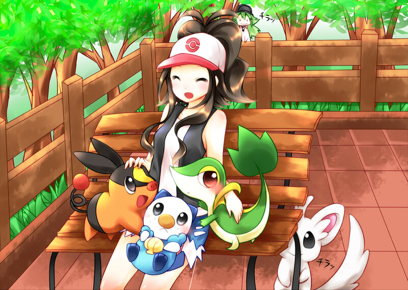 Girl with Pokémon on Bench