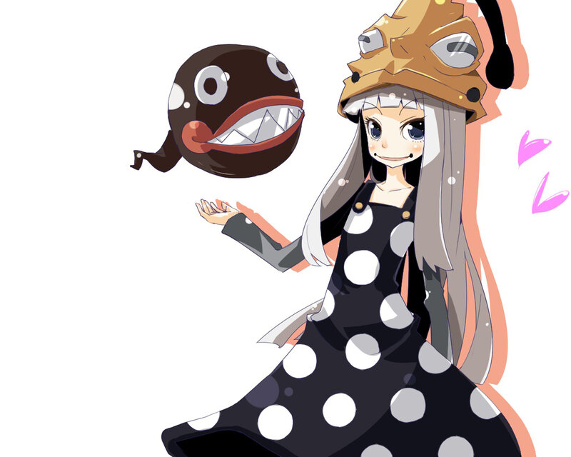 Girl with Polka-dot Dress — Black