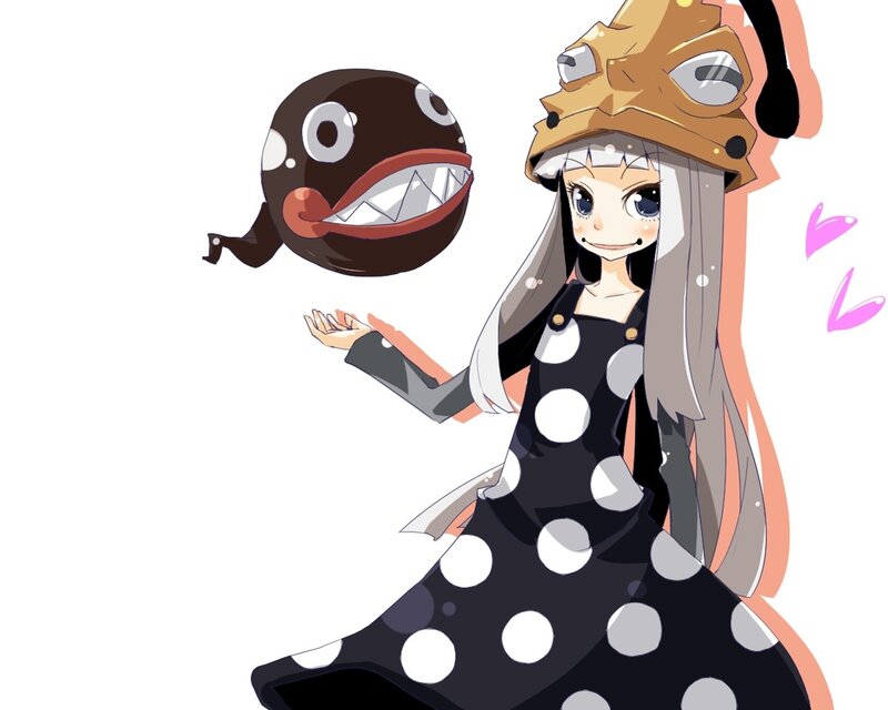 girl with polka-dot dress