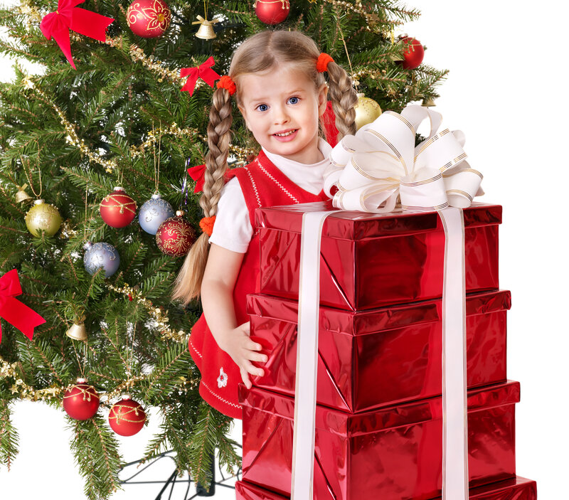 Girl with Presents