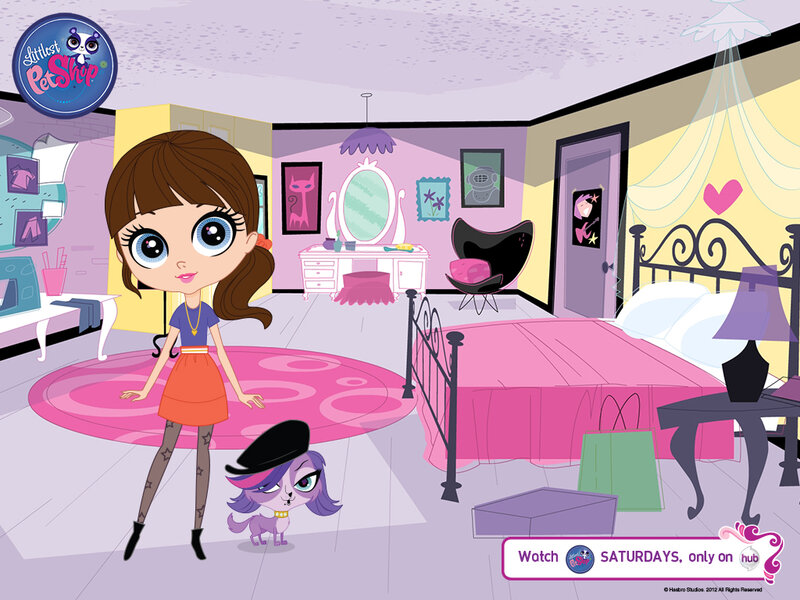 Girl with Purple Dog