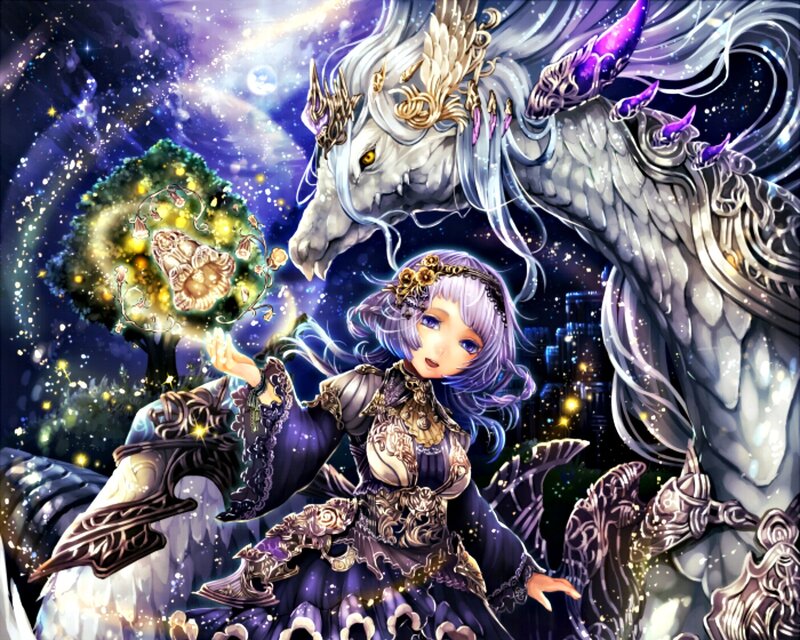 Girl with Purple Hair — Fantasy