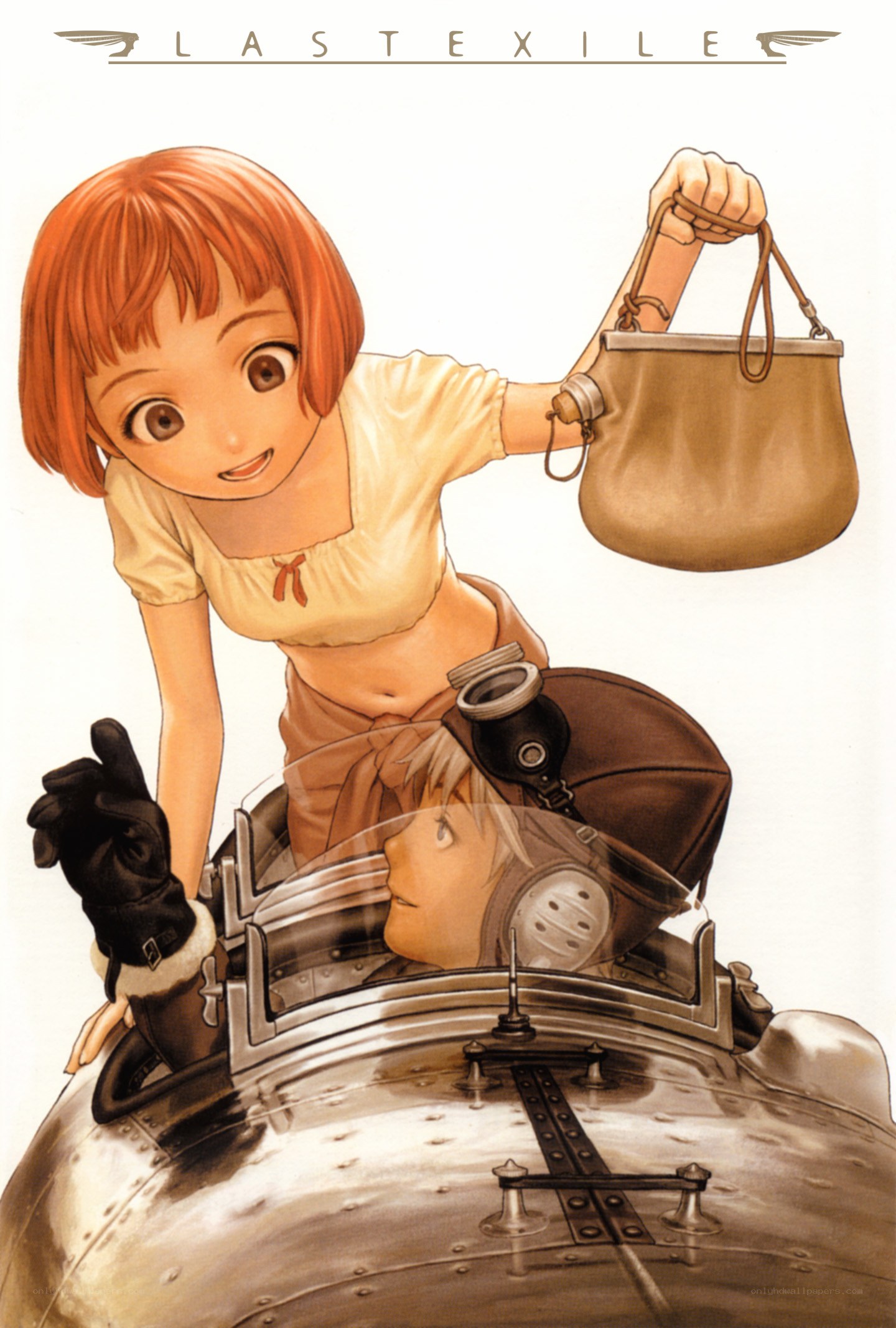 Girl with purse and pilot