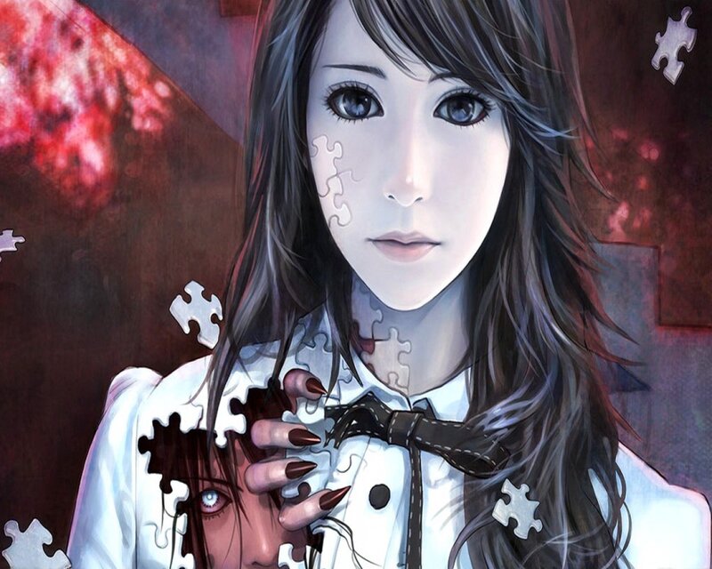girl with puzzle pieces