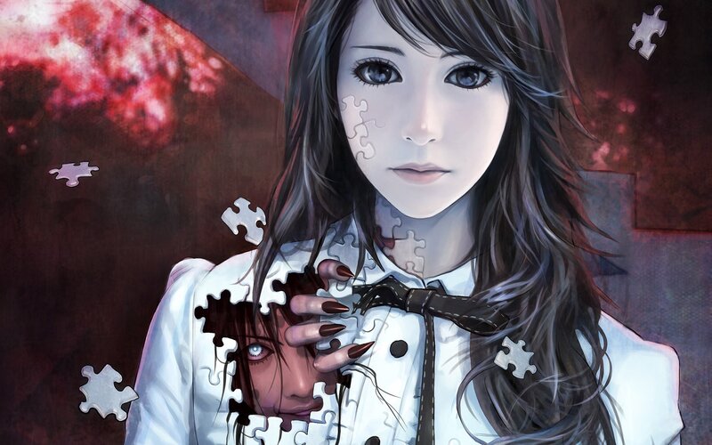 girl with puzzle pieces