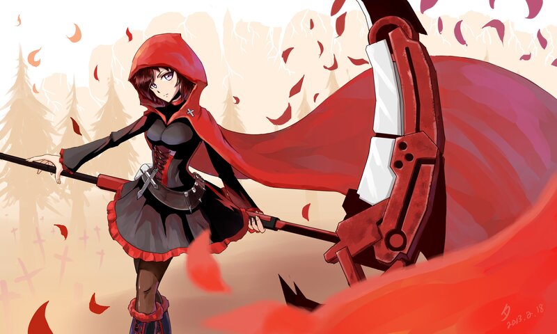 Girl with Red Cloak — Dramatic, Autumn